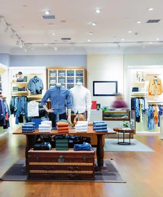 Clothing store interior design