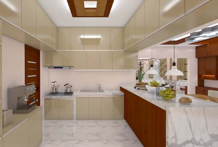Kitchen room interior design